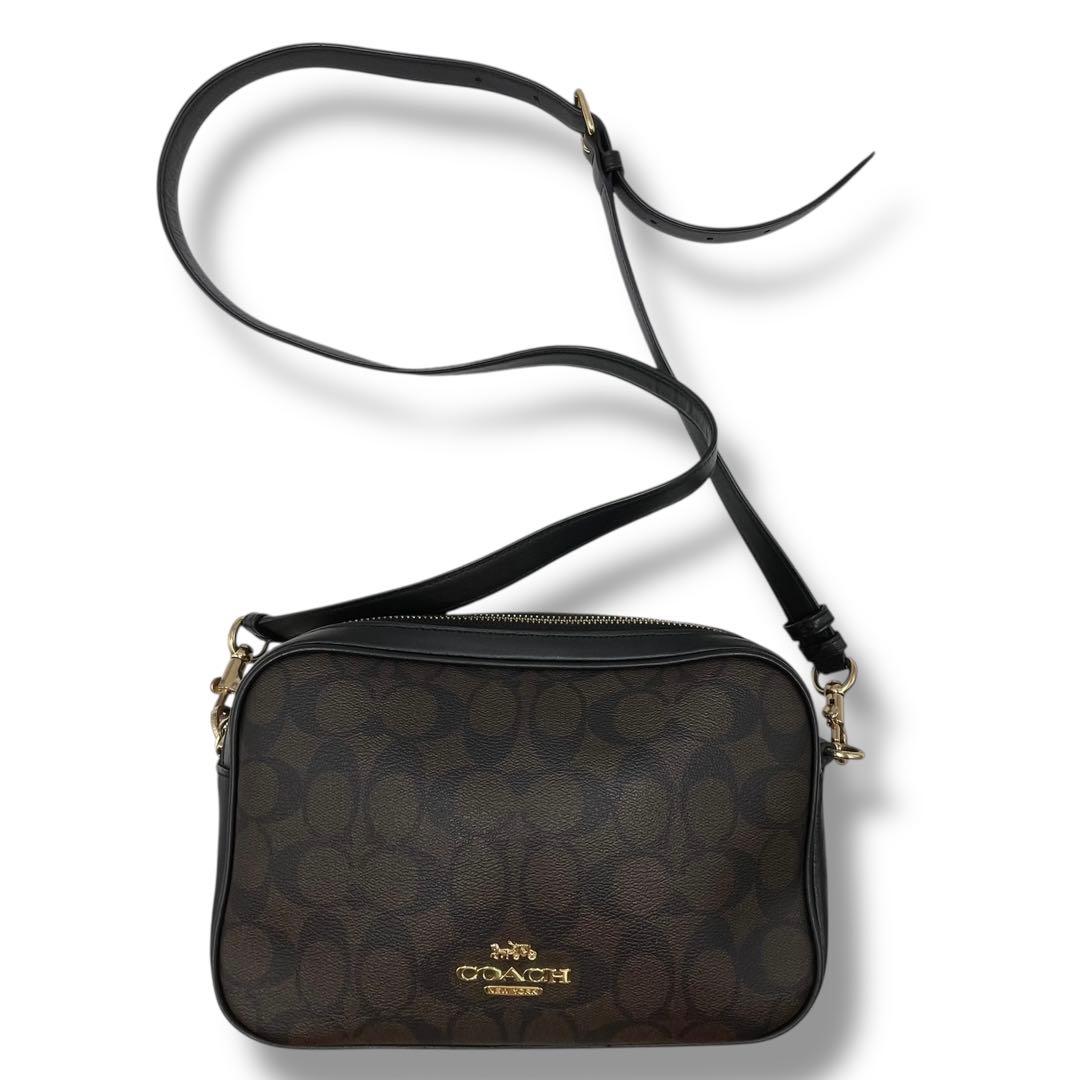 極美品 コーチ 2way Wファスナー カメラバッグ ショルダーバッグ 斜め掛け