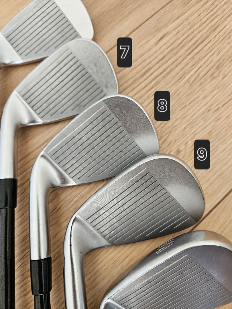 再出品 PING i210 6i～W ラウネi90 S_黒ドット