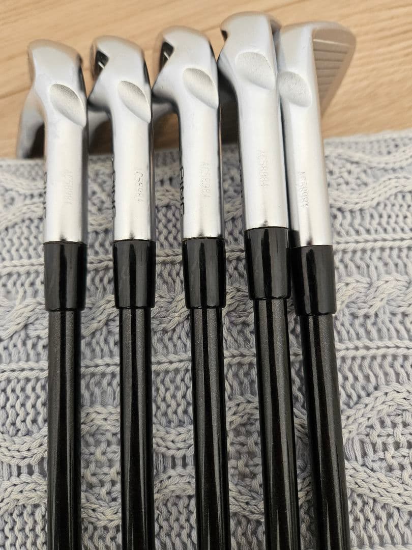 再出品 PING i210 6i～W ラウネi90 S_黒ドット