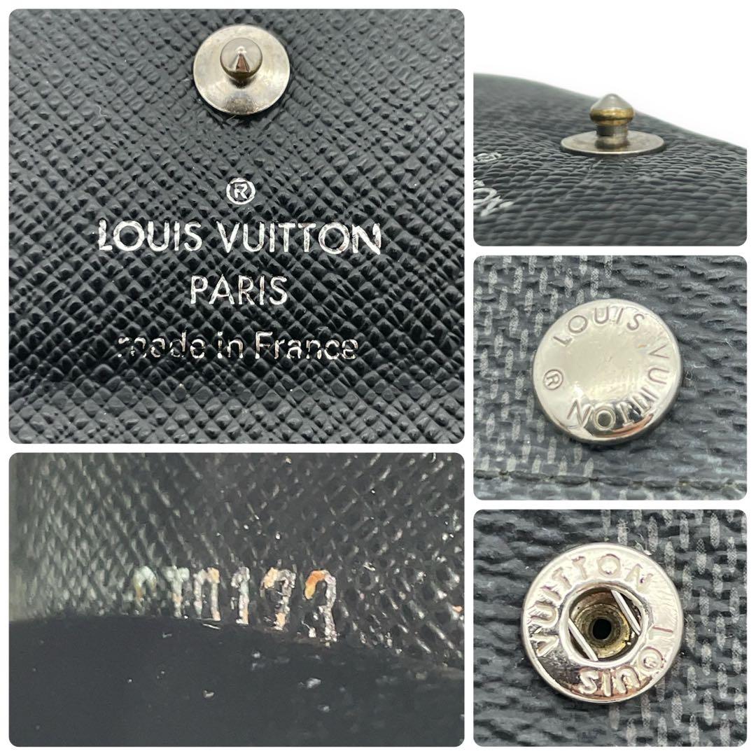 ルイヴィトン 6連 キーケース ダミエ グラフィット ミュルティクレ6 グレー