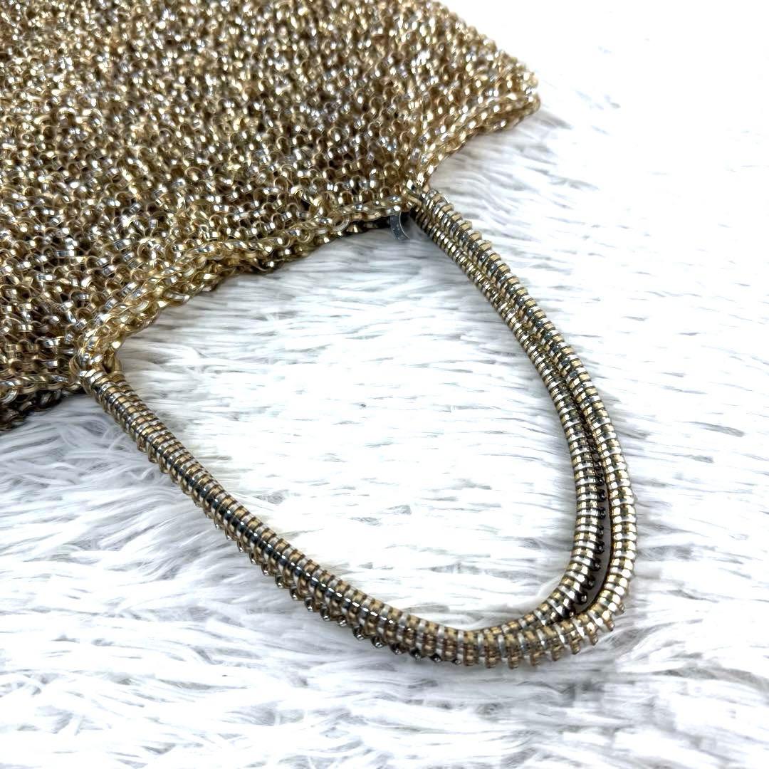 美品✨アンテプリマ ワイヤーバッグ シャンパンゴールド ポーチ付き