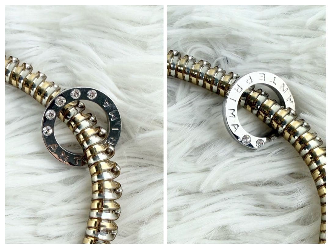 美品✨アンテプリマ ワイヤーバッグ シャンパンゴールド ポーチ付き