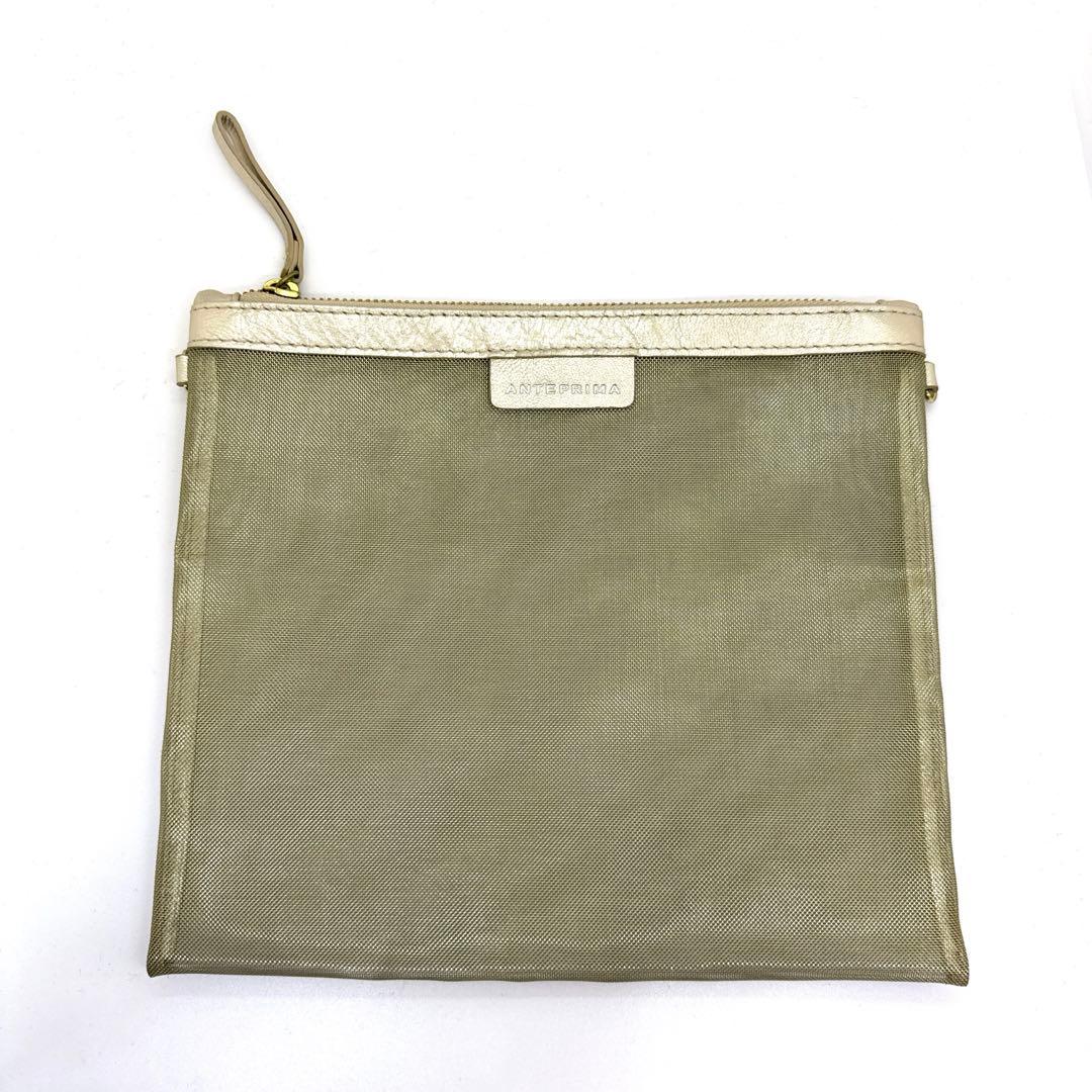 美品✨アンテプリマ ワイヤーバッグ シャンパンゴールド ポーチ付き