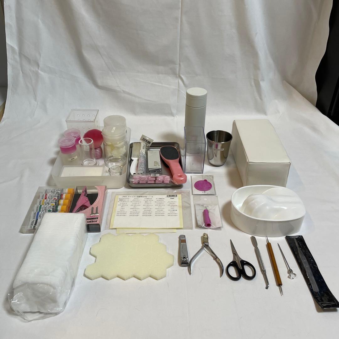 ネイル検定　ジェルネイル検定　ネイル用品　ジェルネイル用品　バッグ　テキスト付き