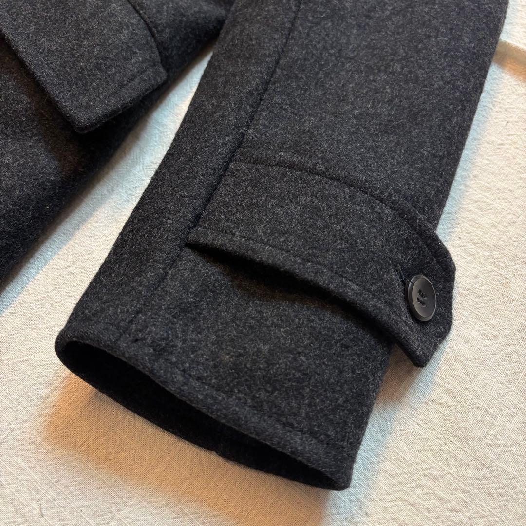 【美品】VADEL ヴァデルショールカラーニット襟 ウールコート 日本製 46