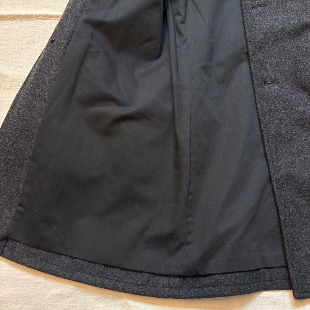 【美品】VADEL ヴァデルショールカラーニット襟 ウールコート 日本製 46