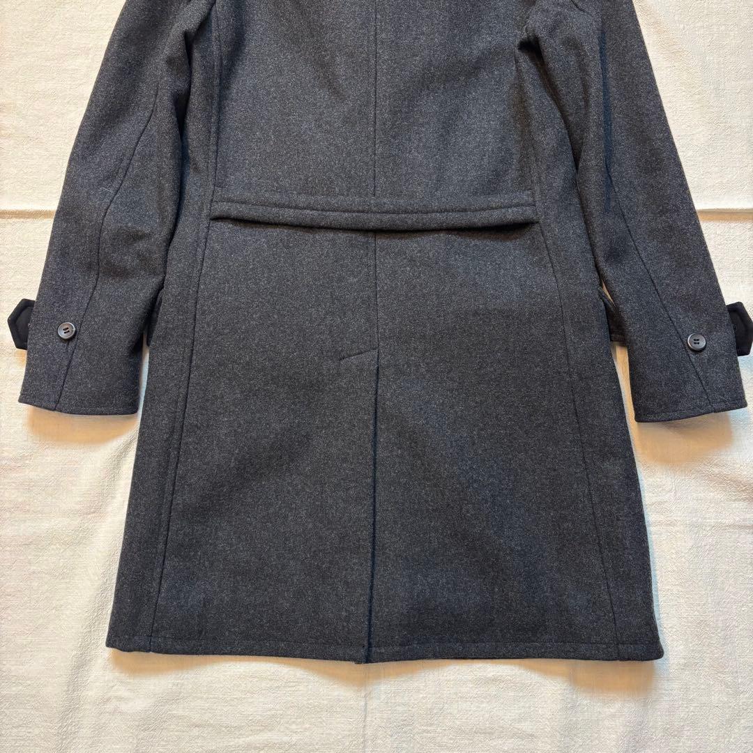 【美品】VADEL ヴァデルショールカラーニット襟 ウールコート 日本製 46