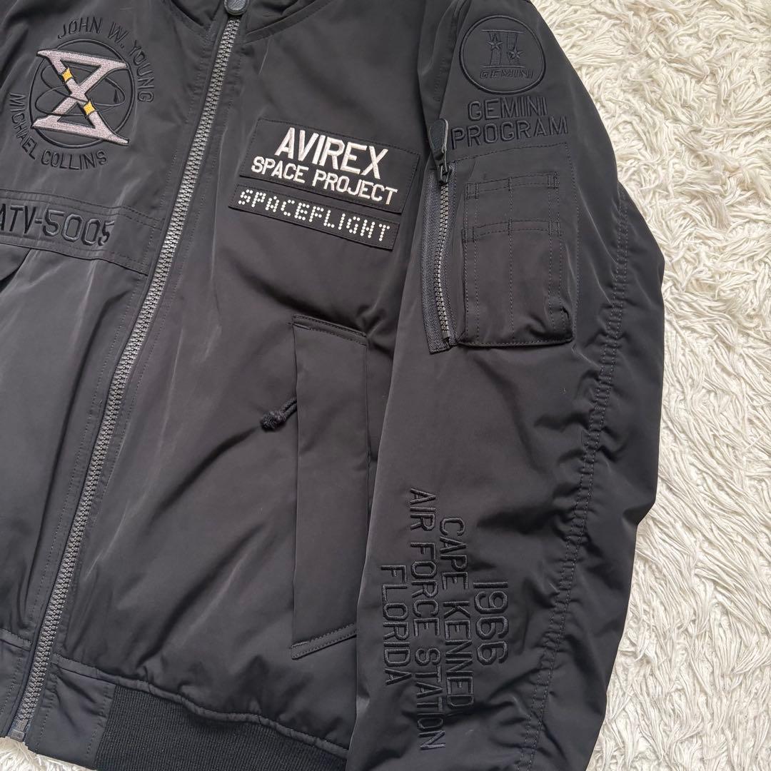XL 美品 AVIREX フライトジャケット MA-1 GT-10 ブラック