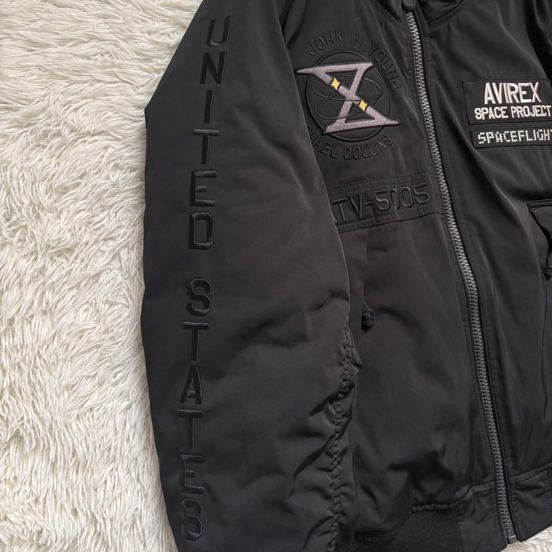 XL 美品 AVIREX フライトジャケット MA-1 GT-10 ブラック