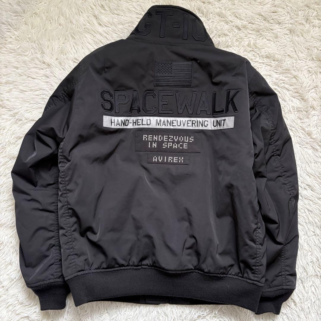 XL 美品 AVIREX フライトジャケット MA-1 GT-10 ブラック