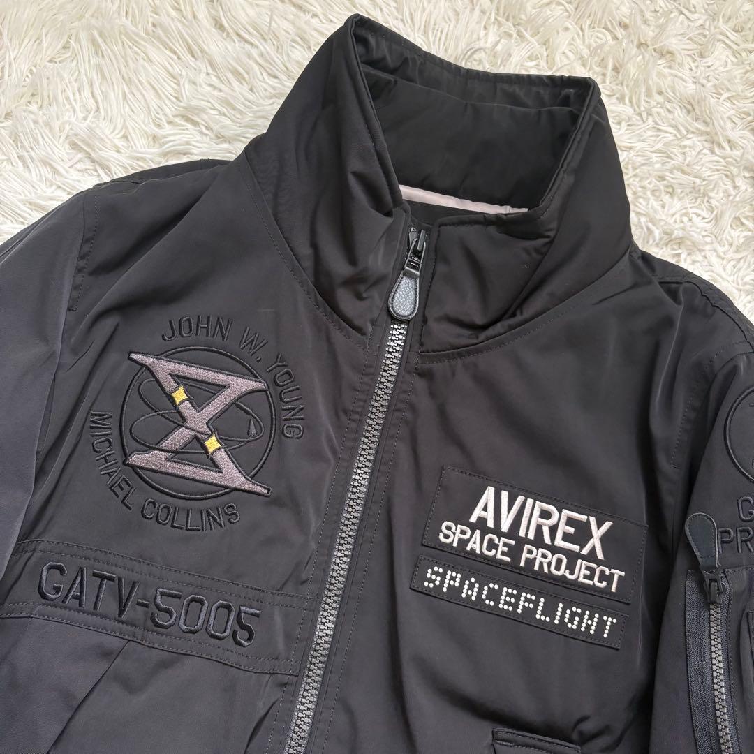 XL 美品 AVIREX フライトジャケット MA-1 GT-10 ブラック