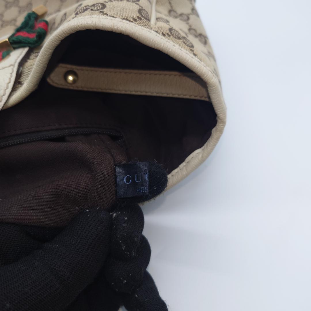 GUCCI　グッチ　GGキャンパス　プリンシー　シェリー　トートバッグ