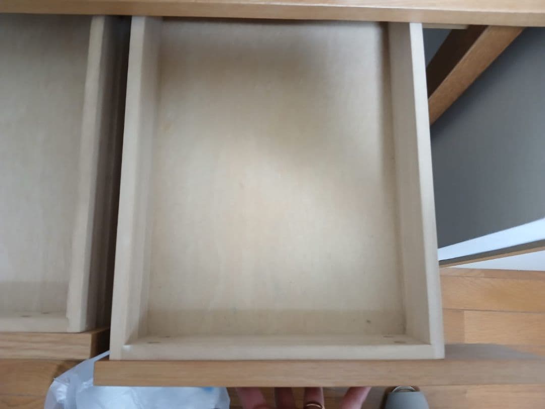 無印良品 木製デスク オーク材 中古美品