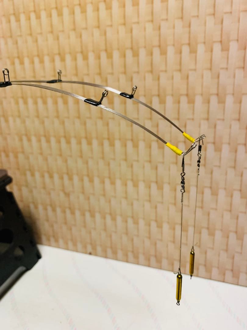 オススメ　氷上ワカサギ釣り　ステンレス穂先　２本　　252ミリ