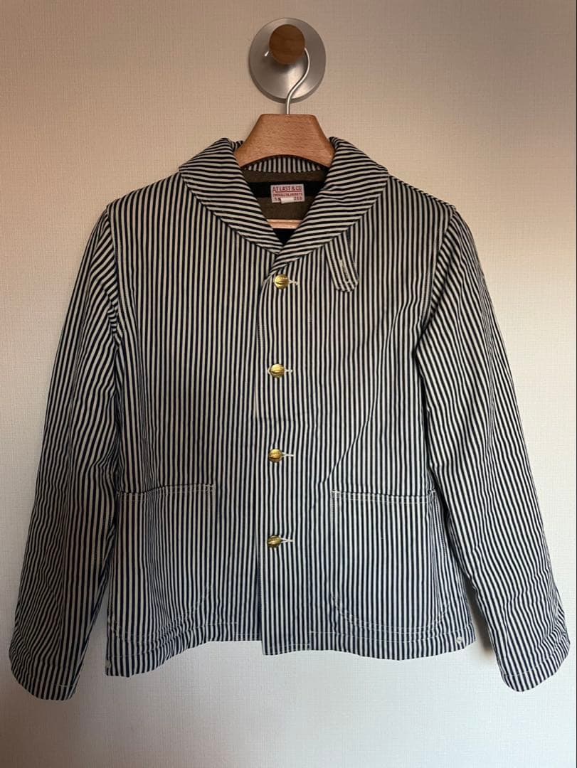 2024AW ATLAST&CO ヒッコリーデッキジャケット【38】