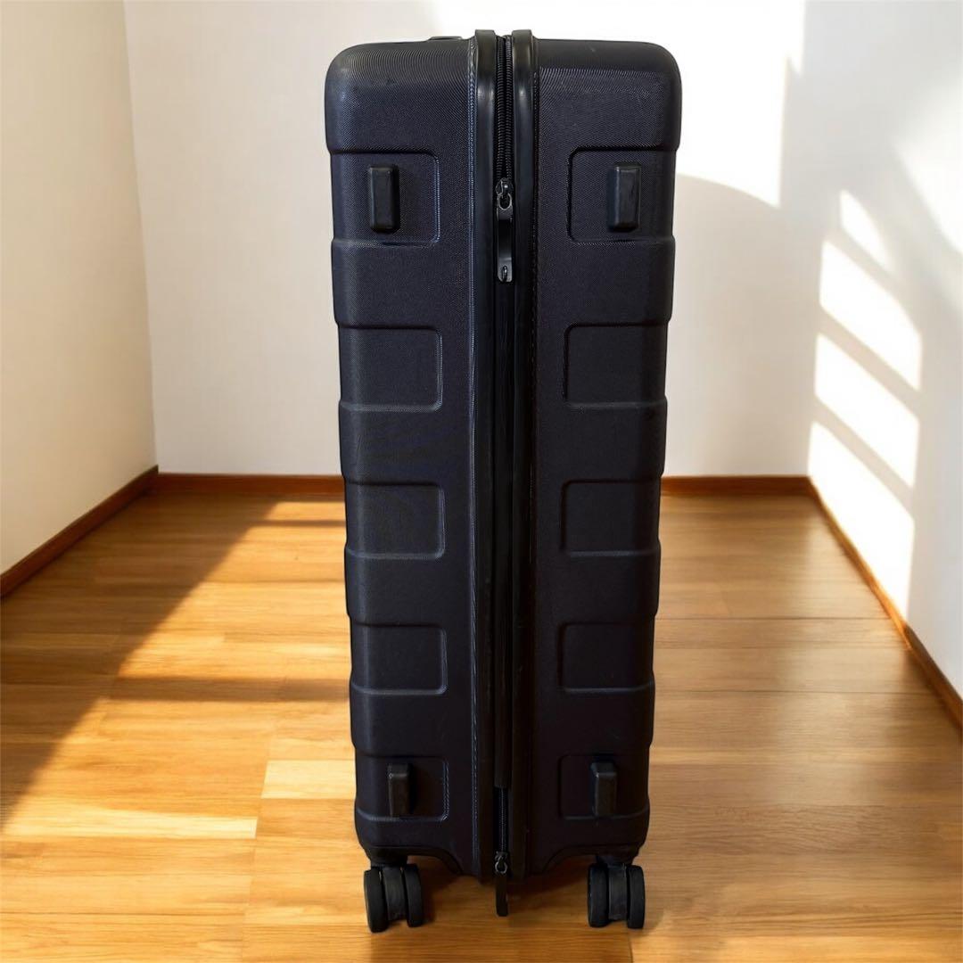無印　キャリーケース　キャリーバーの高さを自由に調節できるストッパー付き　ハード