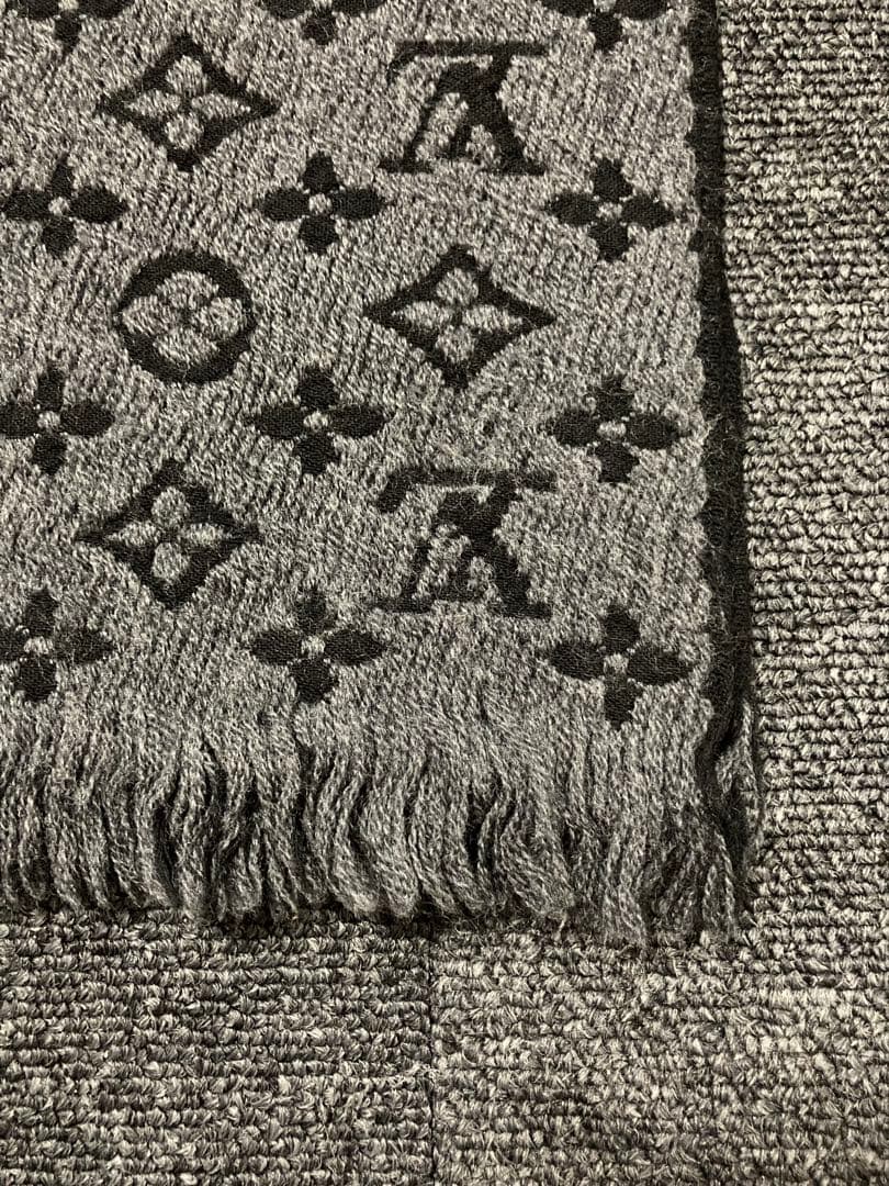 美品　ルイヴィトン　モノグラム マフラー　ウール　レディース　メンズ