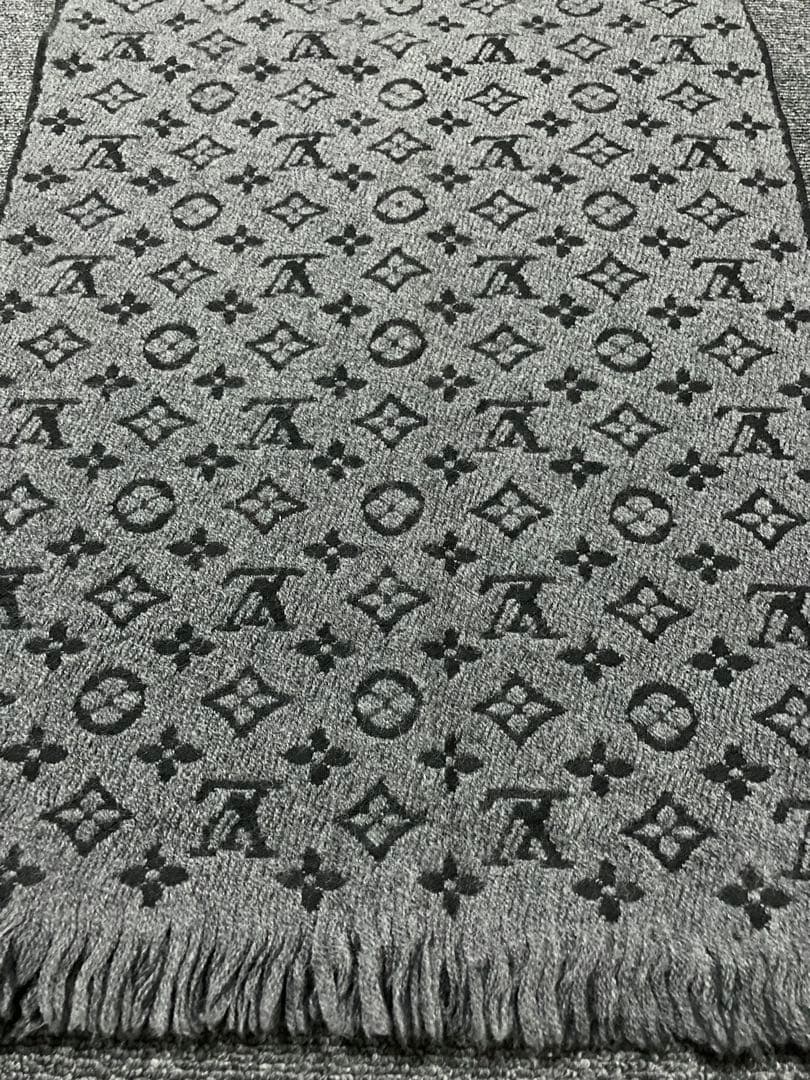 美品　ルイヴィトン　モノグラム マフラー　ウール　レディース　メンズ