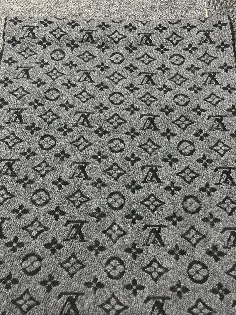 美品　ルイヴィトン　モノグラム マフラー　ウール　レディース　メンズ