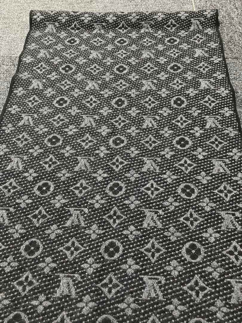 美品　ルイヴィトン　モノグラム マフラー　ウール　レディース　メンズ