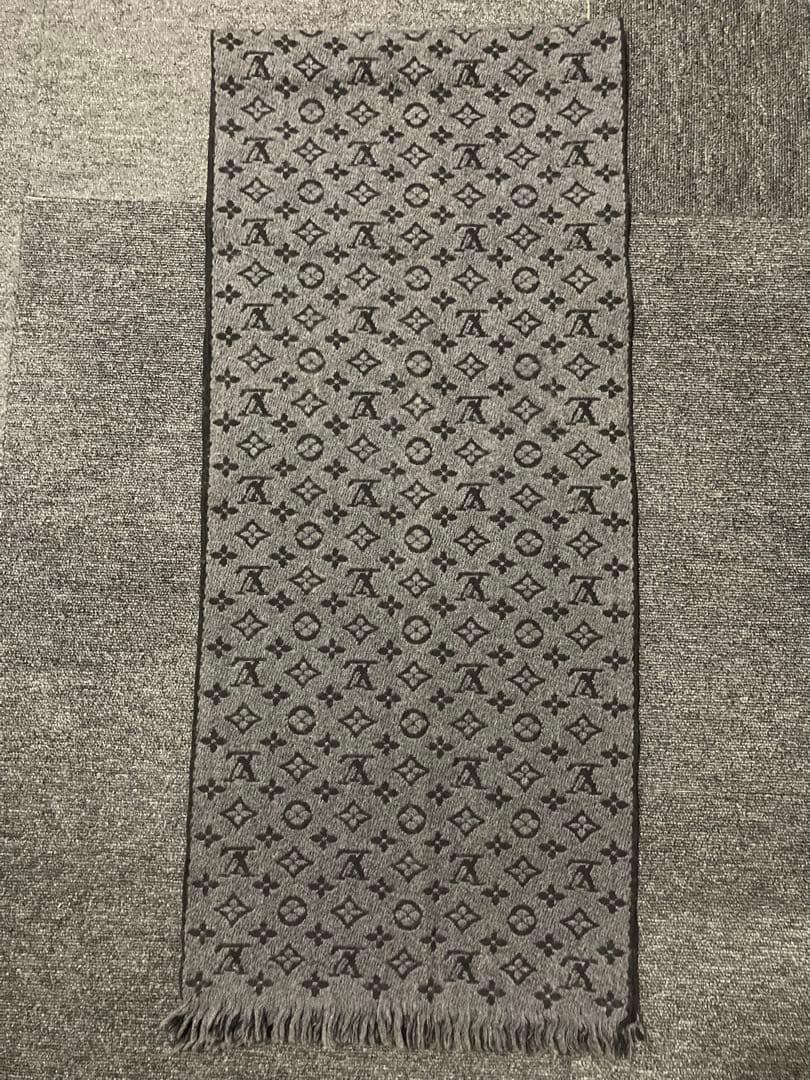 美品　ルイヴィトン　モノグラム マフラー　ウール　レディース　メンズ