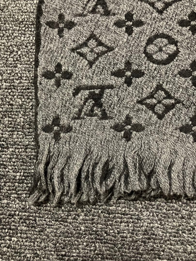 美品　ルイヴィトン　モノグラム マフラー　ウール　レディース　メンズ