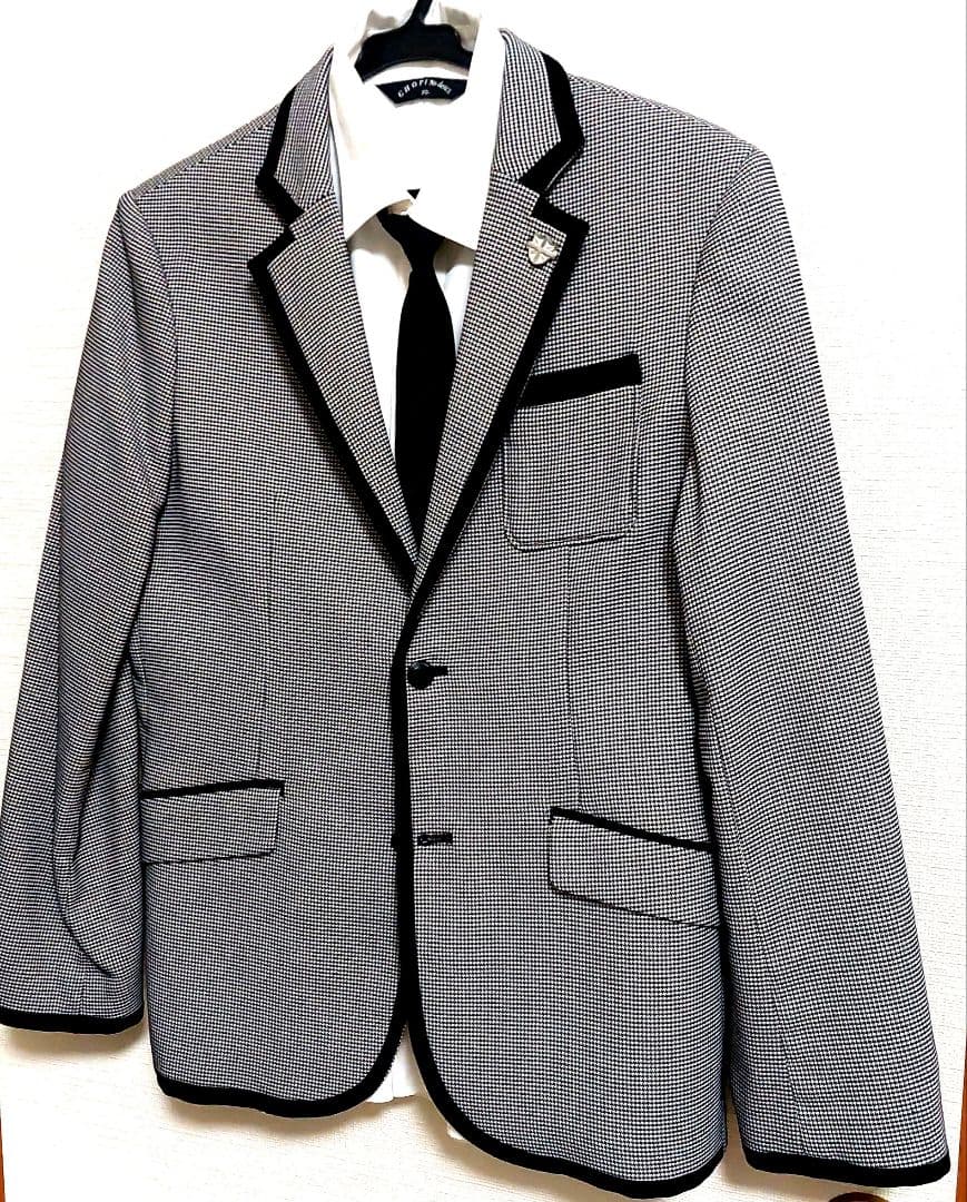 MICHIKO LONDON男子卒業式スーツ１６０cm4点set【シャツおまけ】