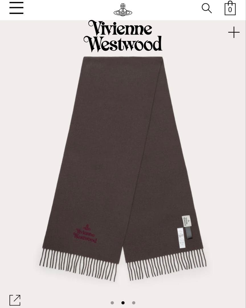 Vivienne Westwood マフラー ブラウン 正規品
