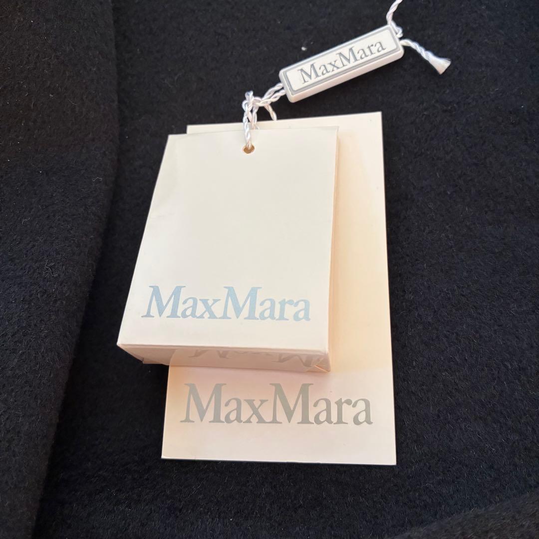 マックスマーラ　マニュエラ　40 ネイビー　キャメル100パーセントコート