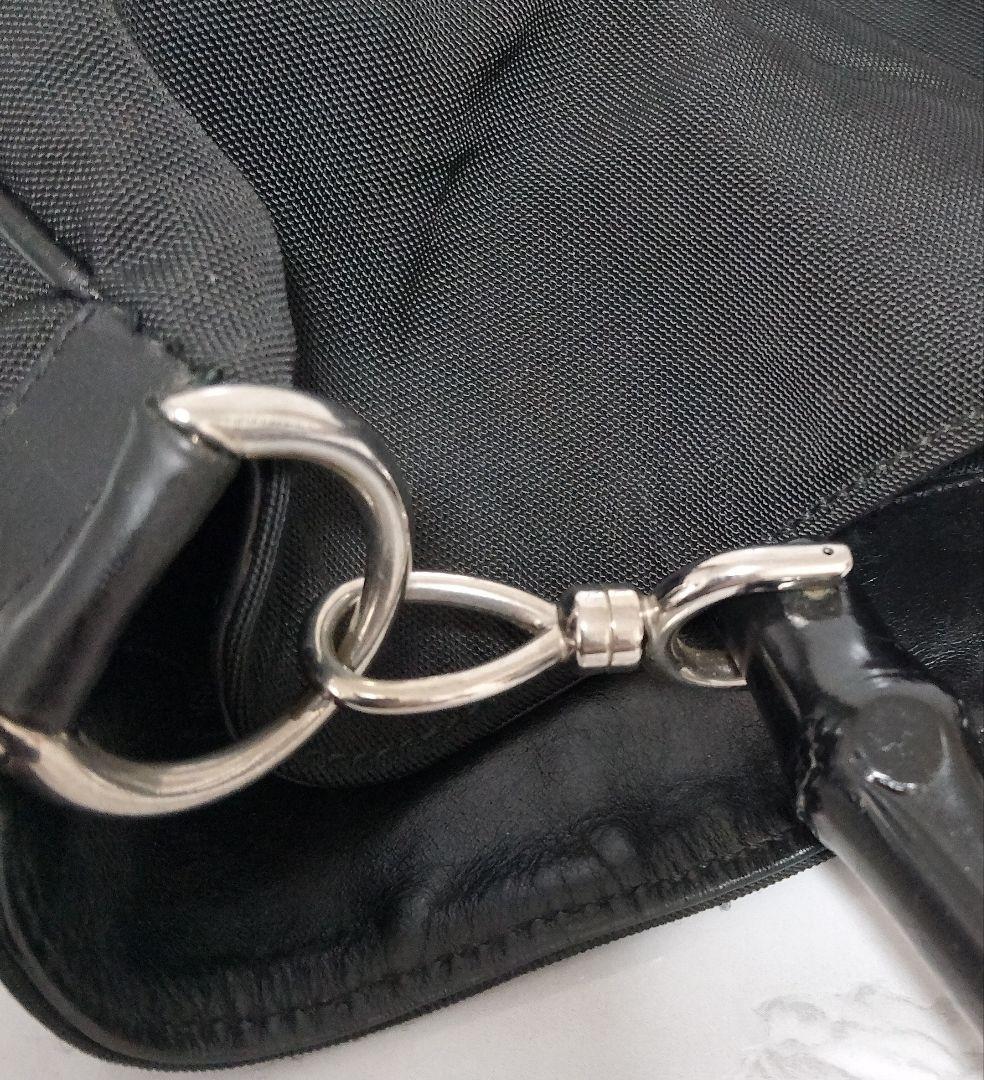 GUCCI グッチ バンブー ハンドバッグ ブラック系 ヴィンテージ