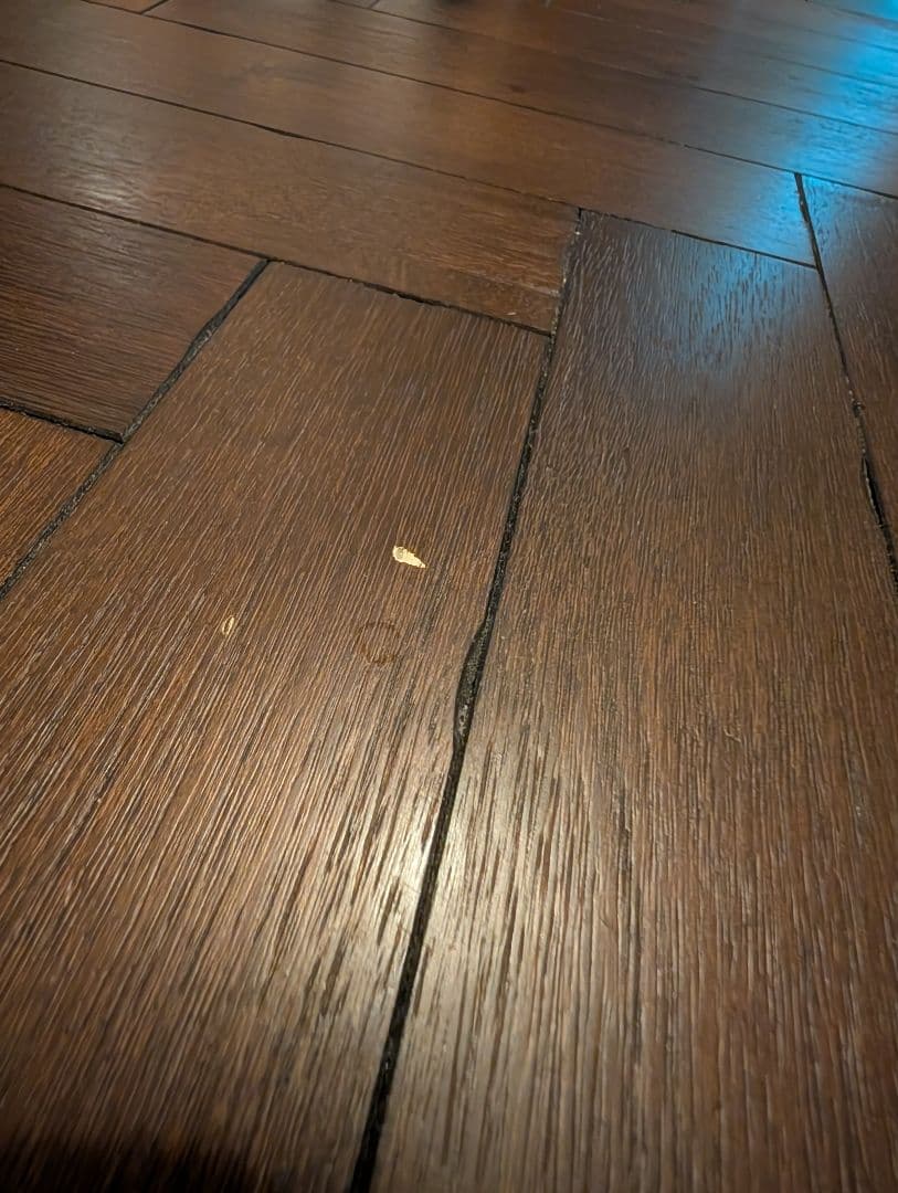 え*ん様 かなでもの　ダークブラウン ヘリンボーンセンターテーブル