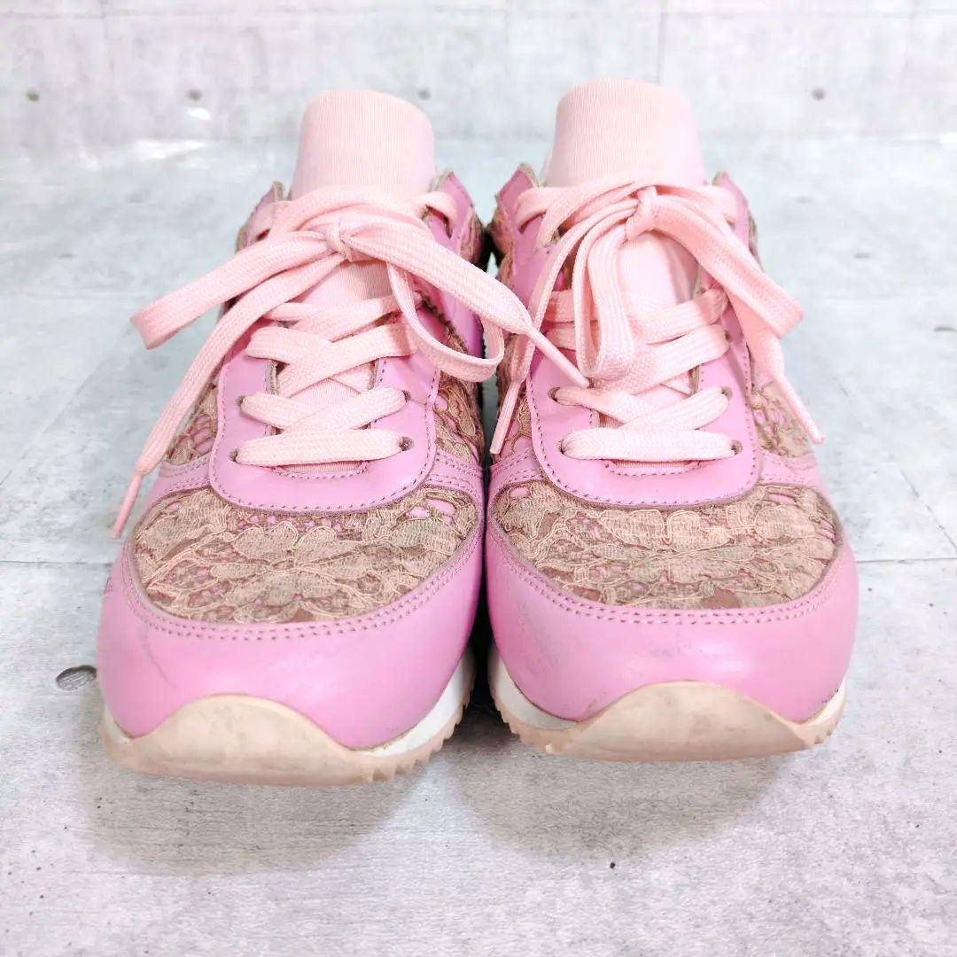 入手困難　DOLCE＆GABBANA　フラワーレーススニーカー シャークソール