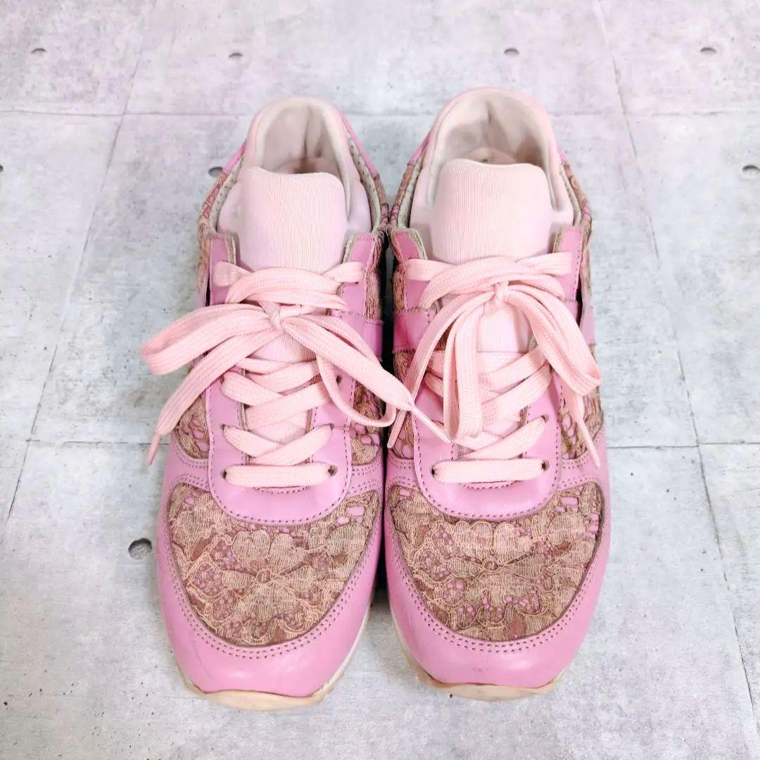 入手困難　DOLCE＆GABBANA　フラワーレーススニーカー シャークソール