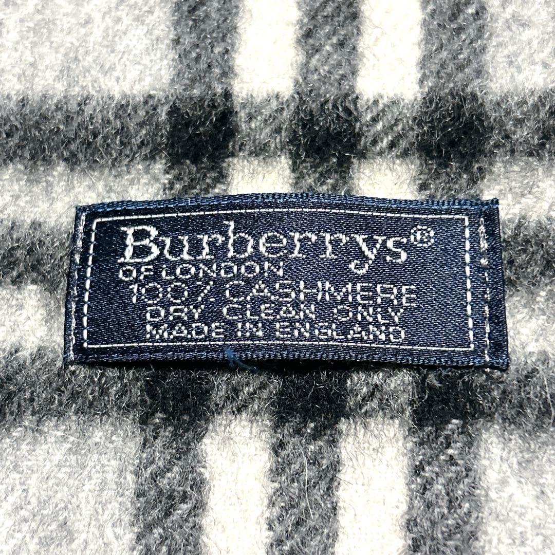 未使用級✨Burberrys バーバリーカシミヤ100 マフラー ノバチェック