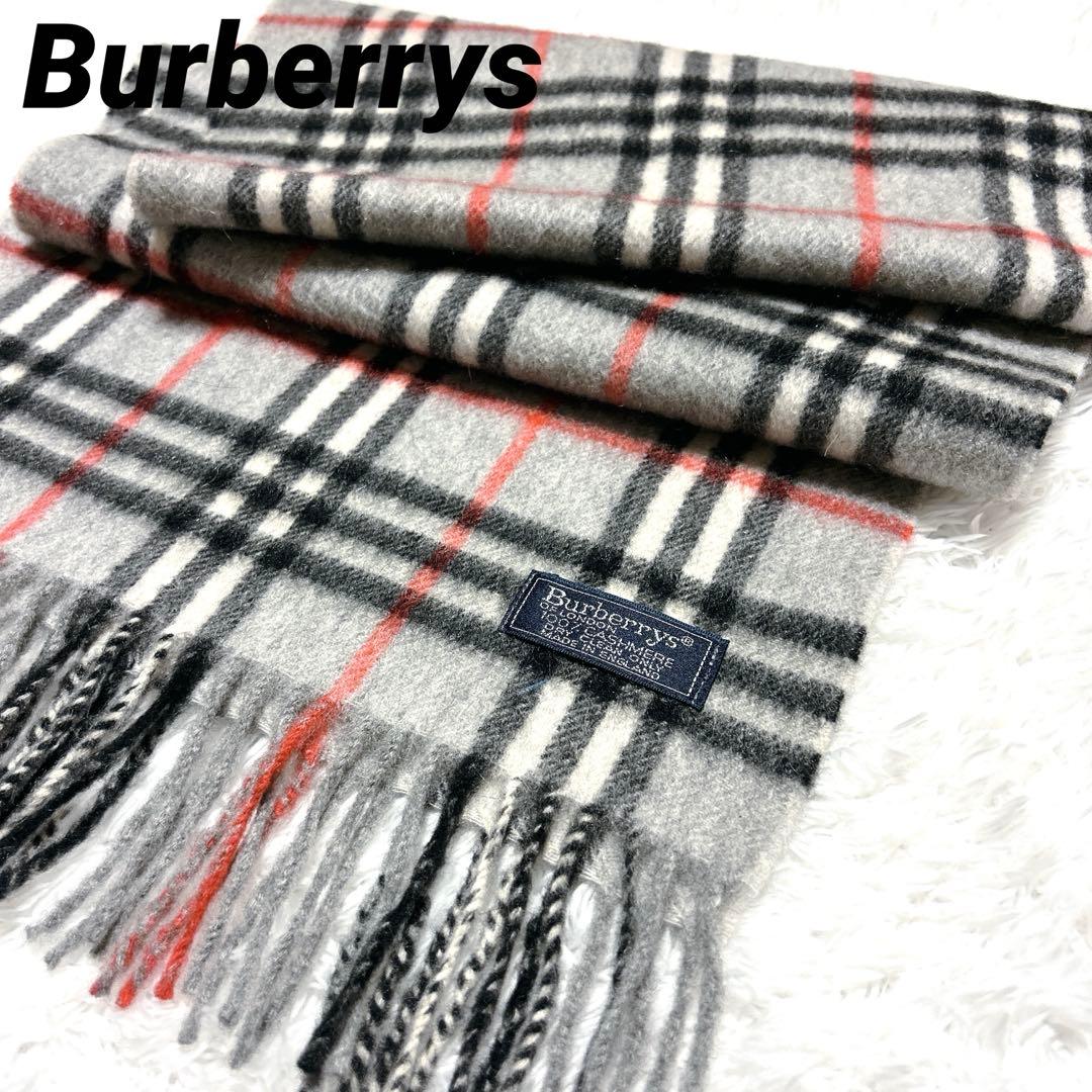 未使用級✨Burberrys バーバリーカシミヤ100 マフラー ノバチェック