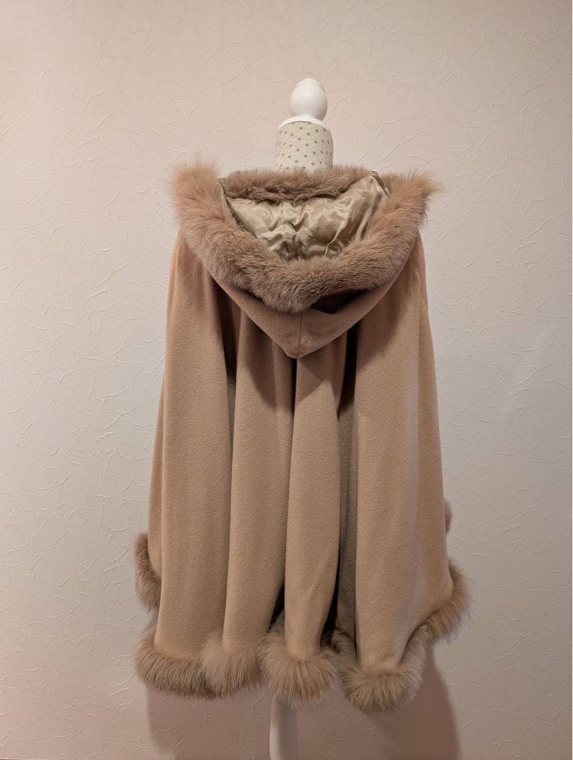 マルヴォワジー　カシミア入りケープ