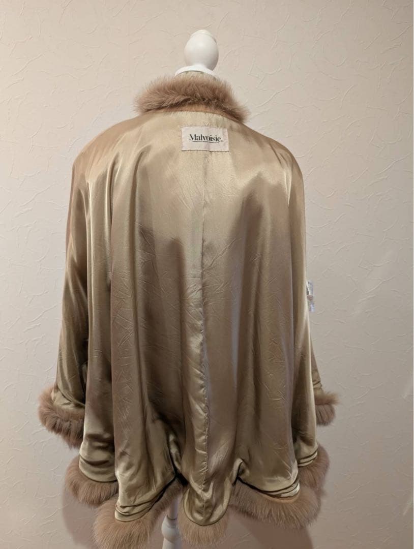 マルヴォワジー　カシミア入りケープ