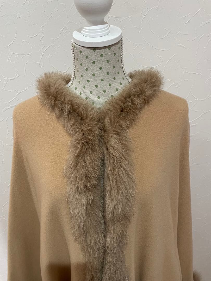 マルヴォワジー　カシミア入りケープ