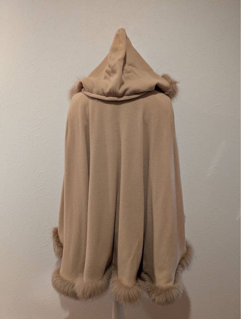 マルヴォワジー　カシミア入りケープ