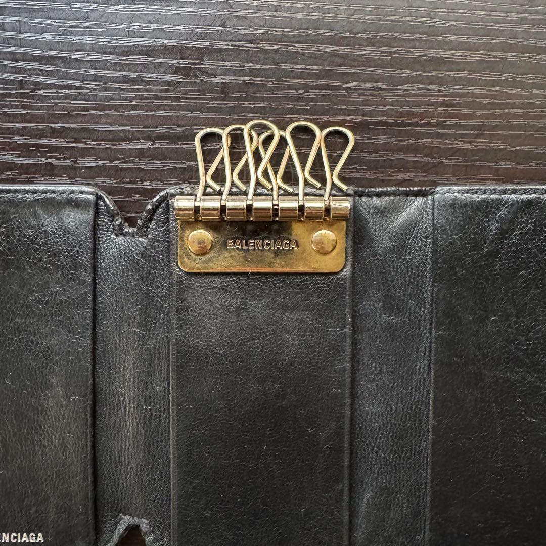 【本日限定】バレンシアガ/Cash/エブリデイ/キーケース/シボ革/コンパクト