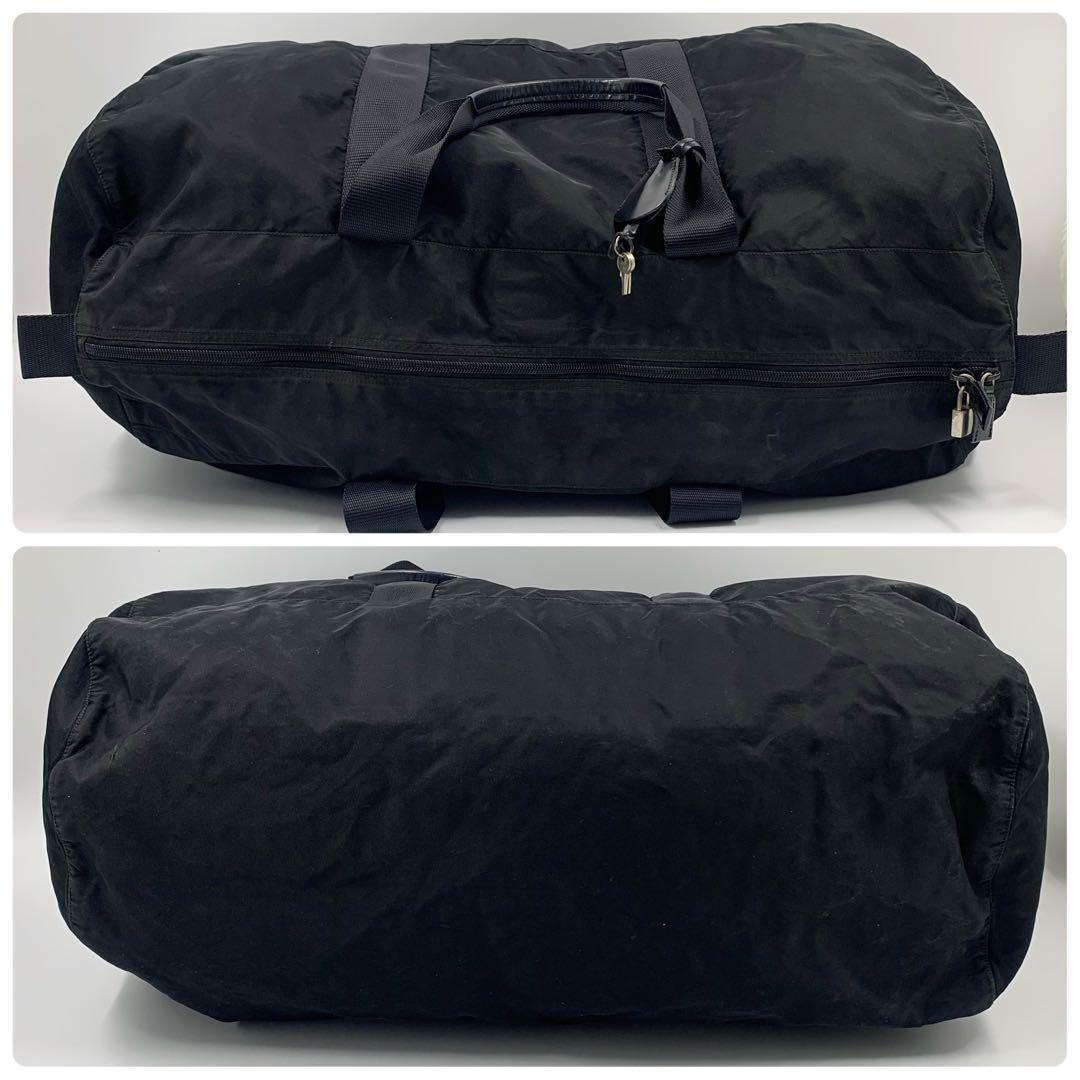 T*o様 【✨美品✨】 プラダ 三角ロゴ ボストンバッグ ナイロン ブラック