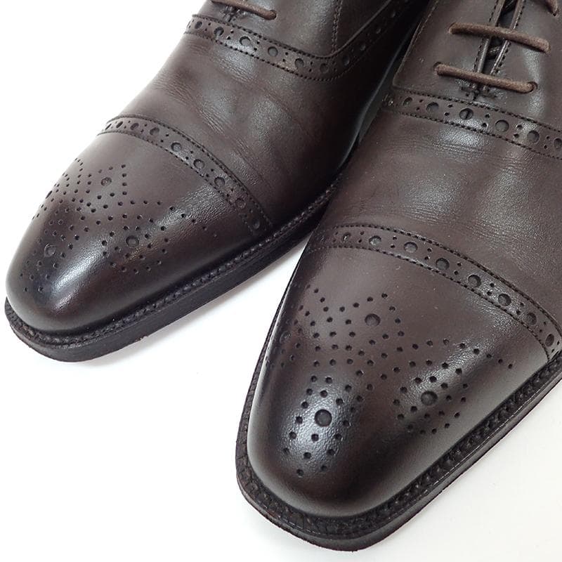 BURBERRY BLACK LABEL ブラウンオックスフォードシューズ