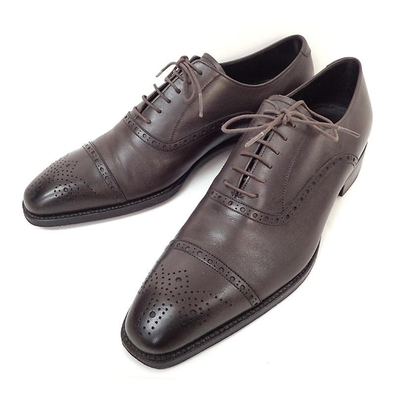 BURBERRY BLACK LABEL ブラウンオックスフォードシューズ