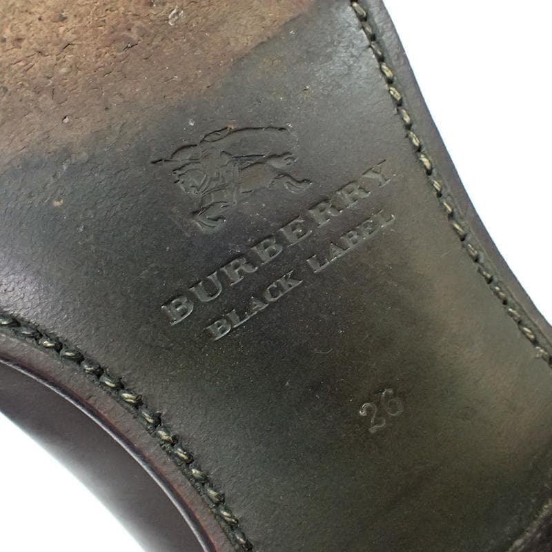 BURBERRY BLACK LABEL ブラウンオックスフォードシューズ