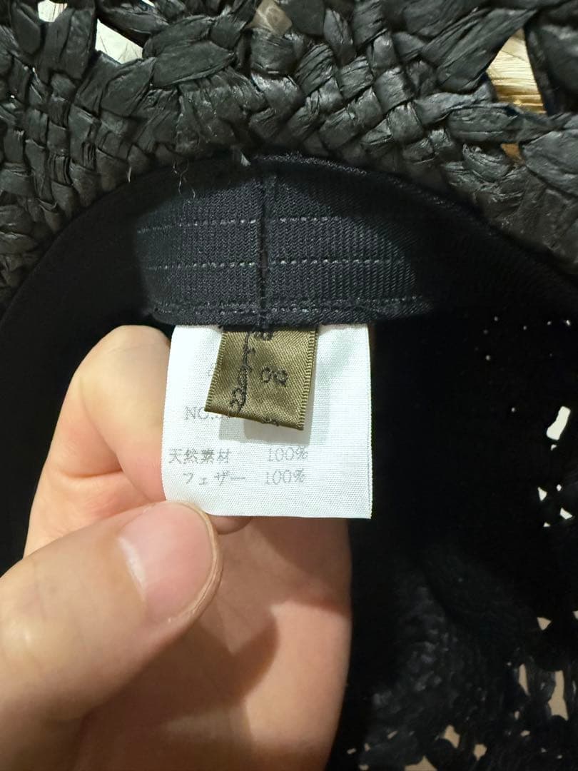 00s goa feather hat japanese label ハット