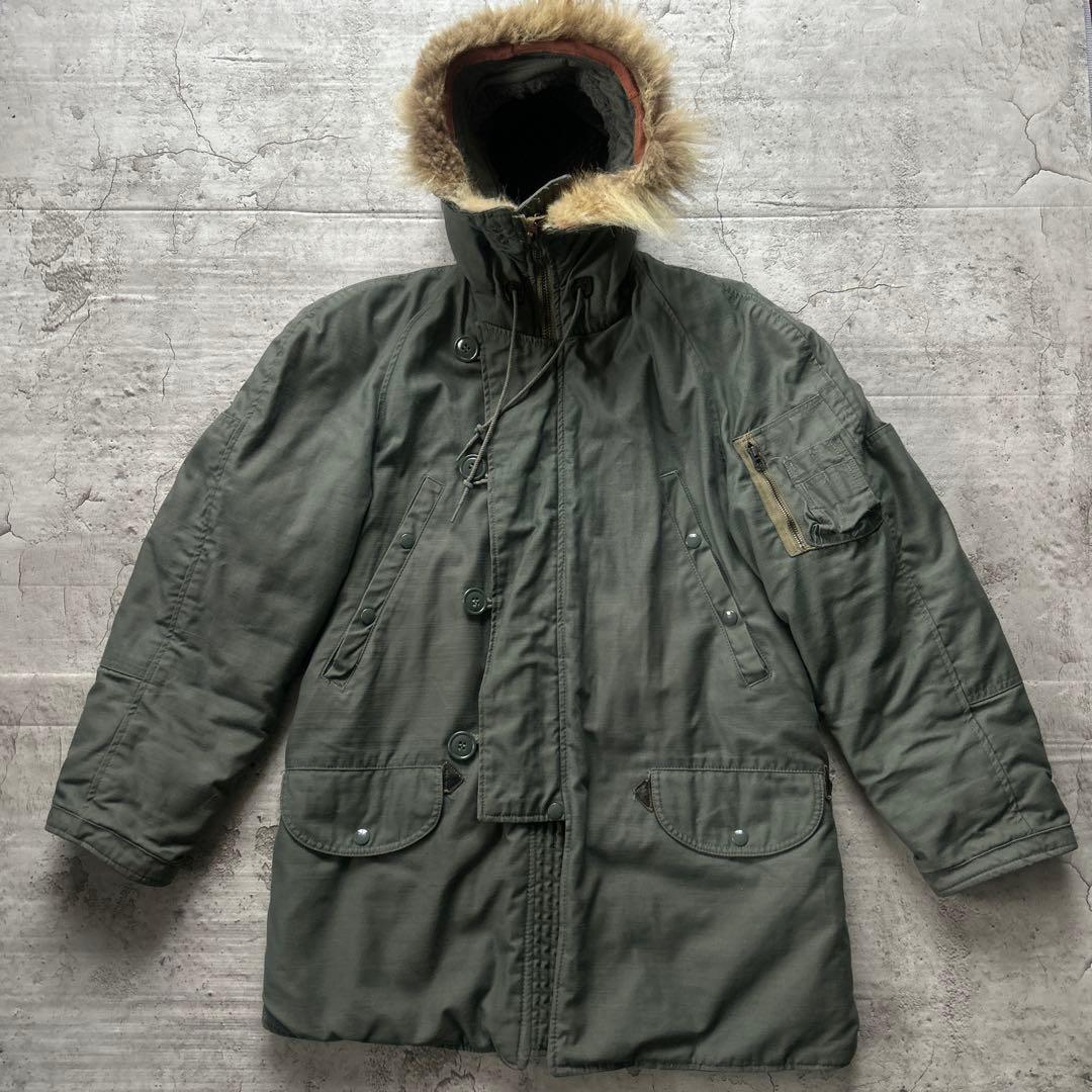 アメリカ軍　70s N-3B ミリタリージャケット　フライトジャケット　S