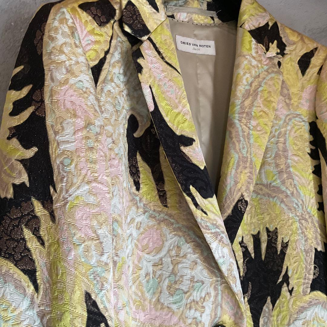 DRIES VAN NOTEN ジャカードコート