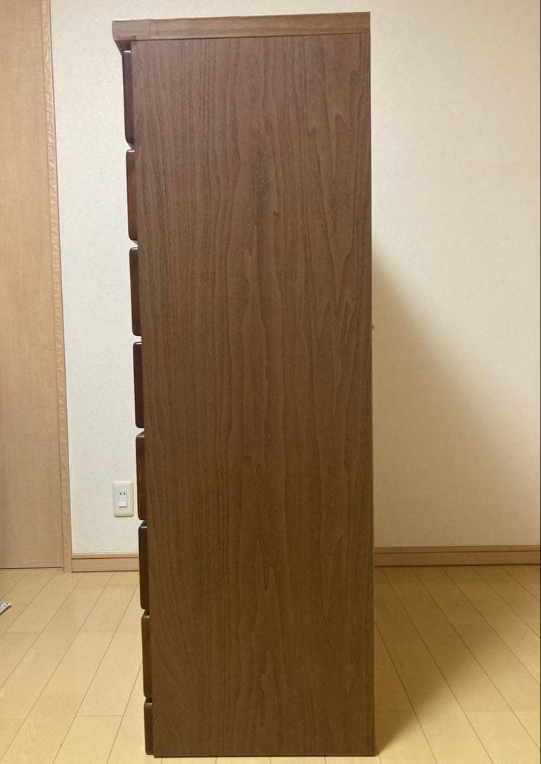 木製シンプルブラウンチェスト整理タンス引き出し9個