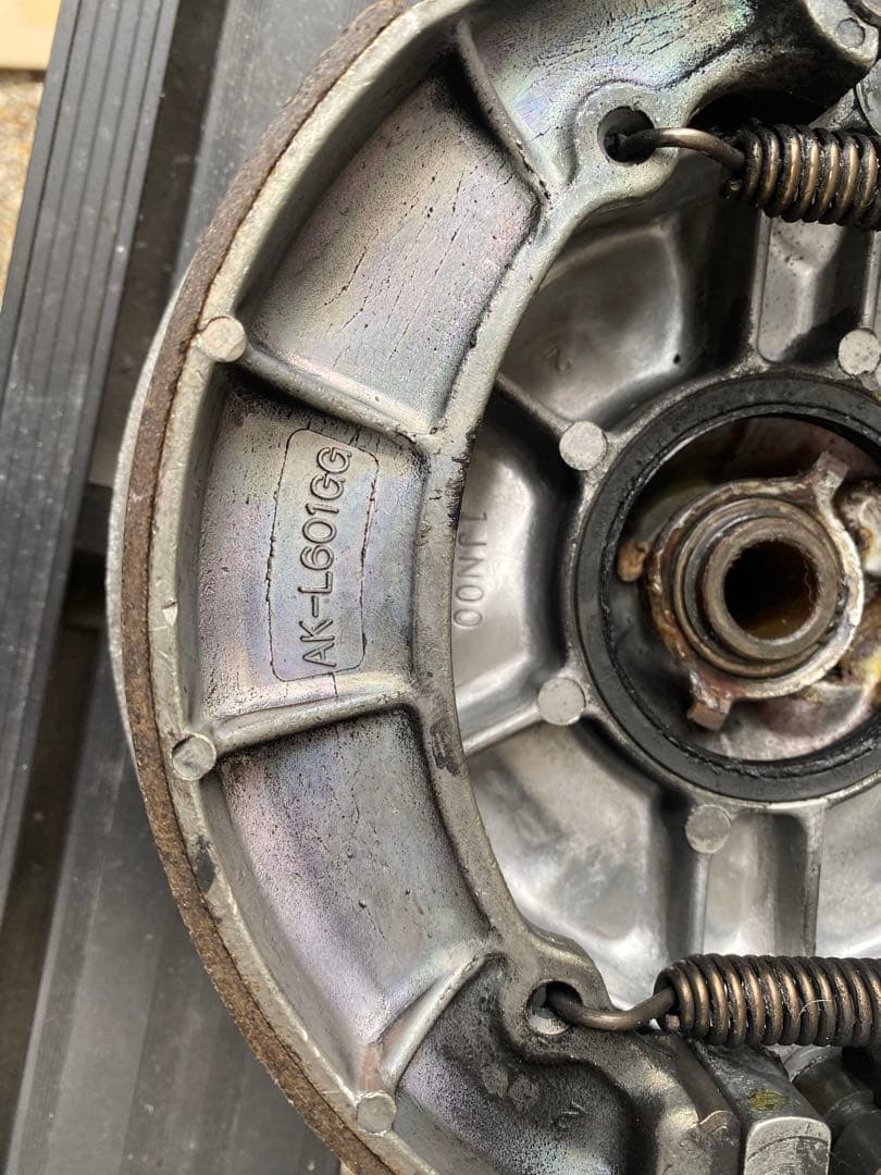 SR400 1JR 2型　フロントドラムパネル&ブレーキシュー