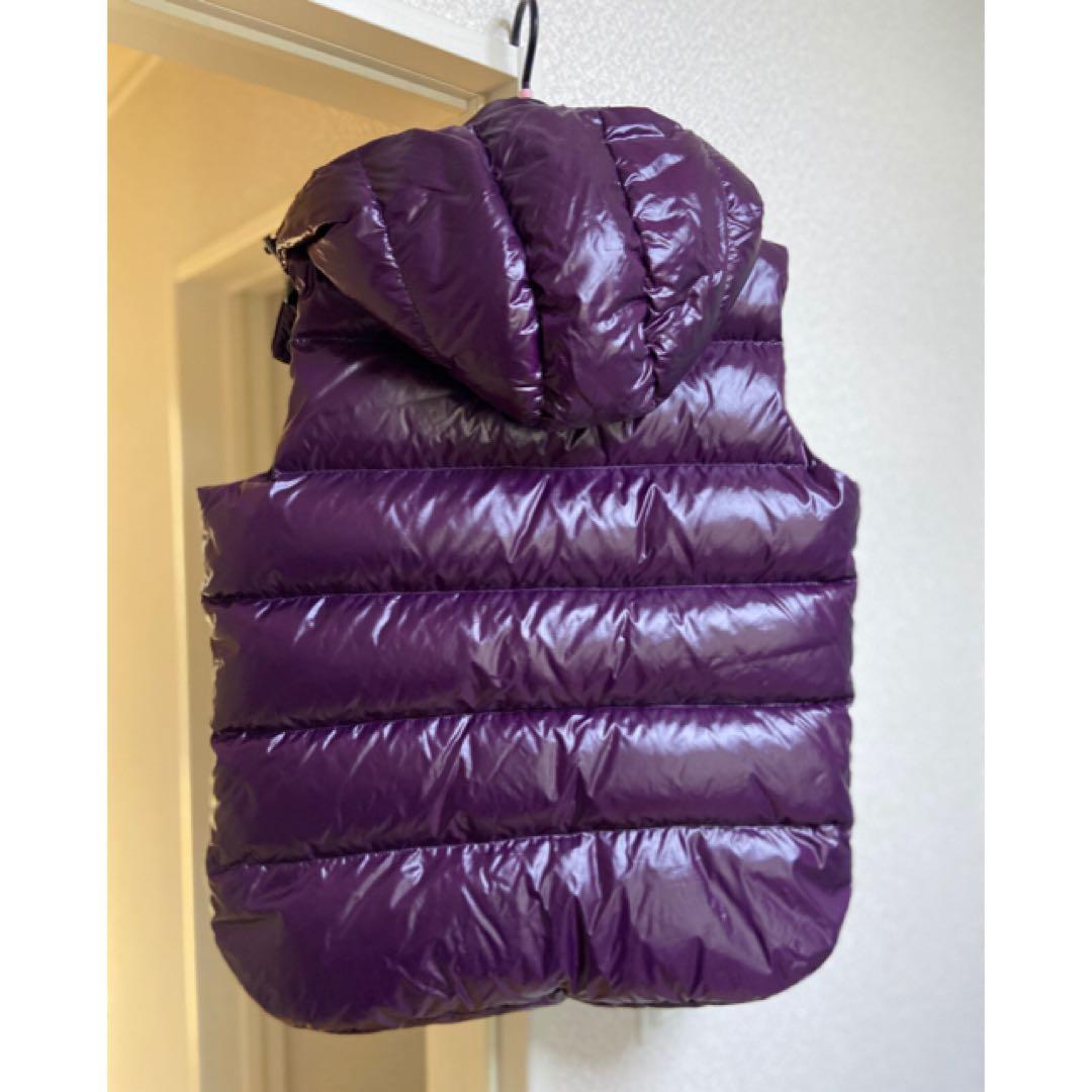 TATRAS パープル ダウンベスト フード付き